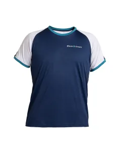 Camiseta Black Crown Apolo Azul-Blanco | Ofertas de pádel